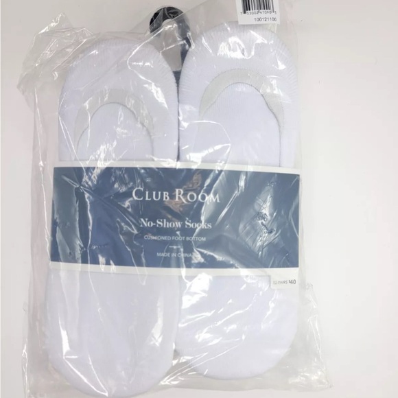 12 PK Men’s No-Show White Socks Size 7-12 New in package - Picture 3 of 3